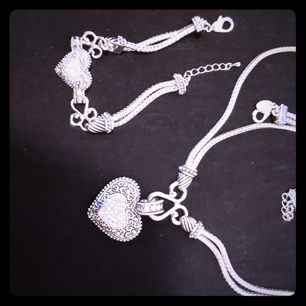 Necklace, matching bracelet